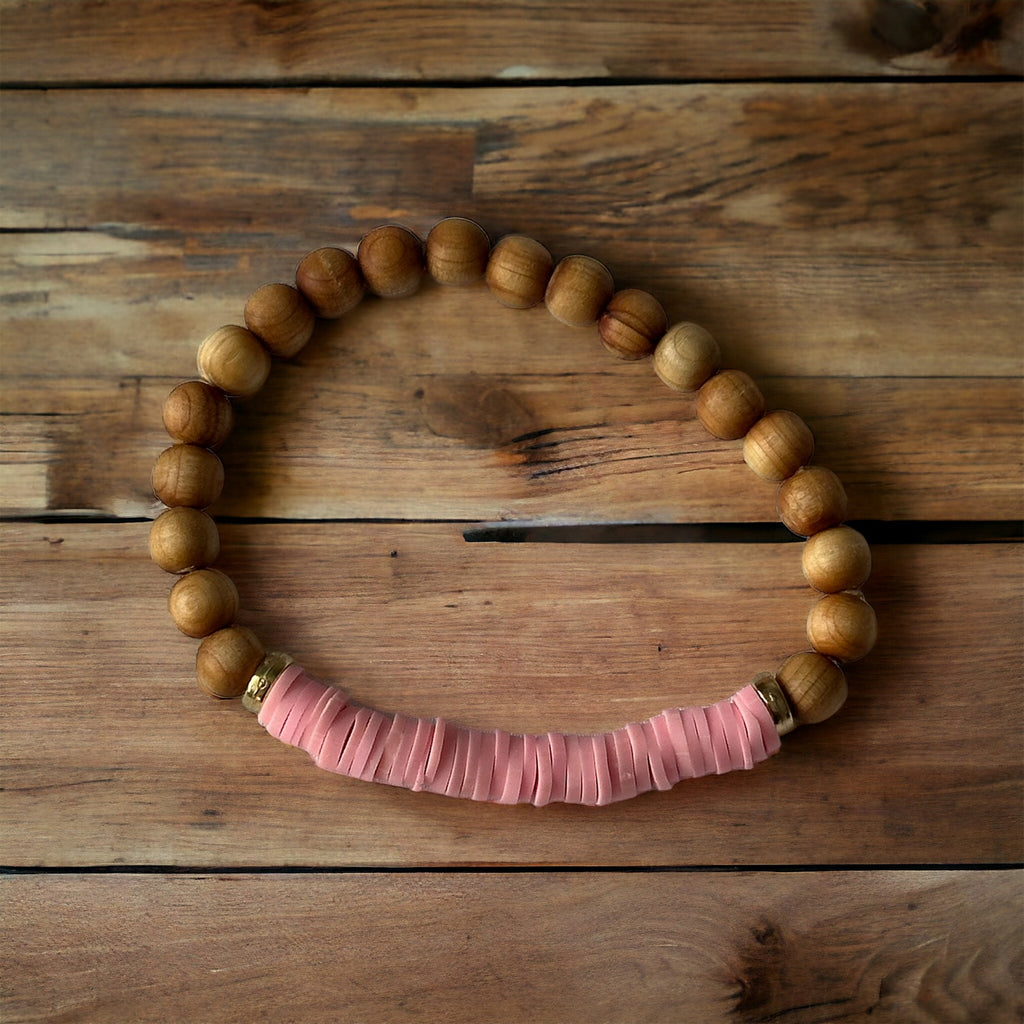 boho clay bracelets