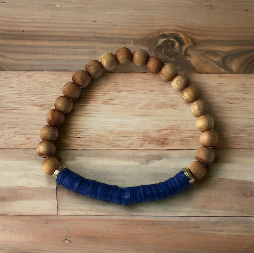 boho clay bracelets