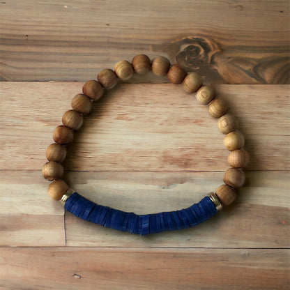 boho clay bracelets