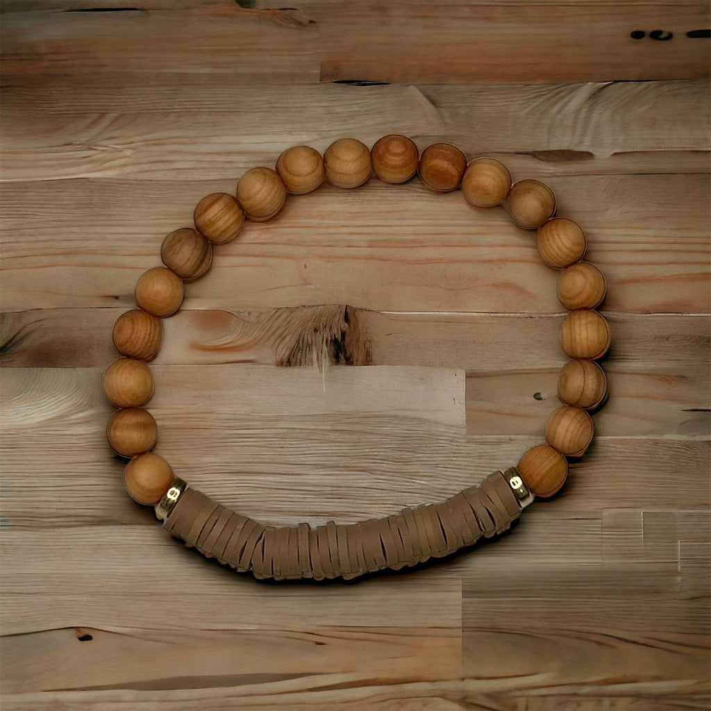 boho clay bracelets